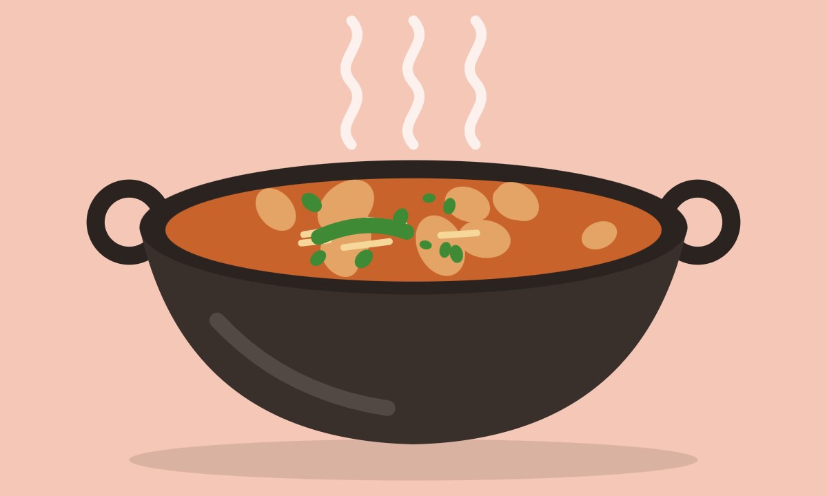 A drawing of Aloo aur Sem ki Phali