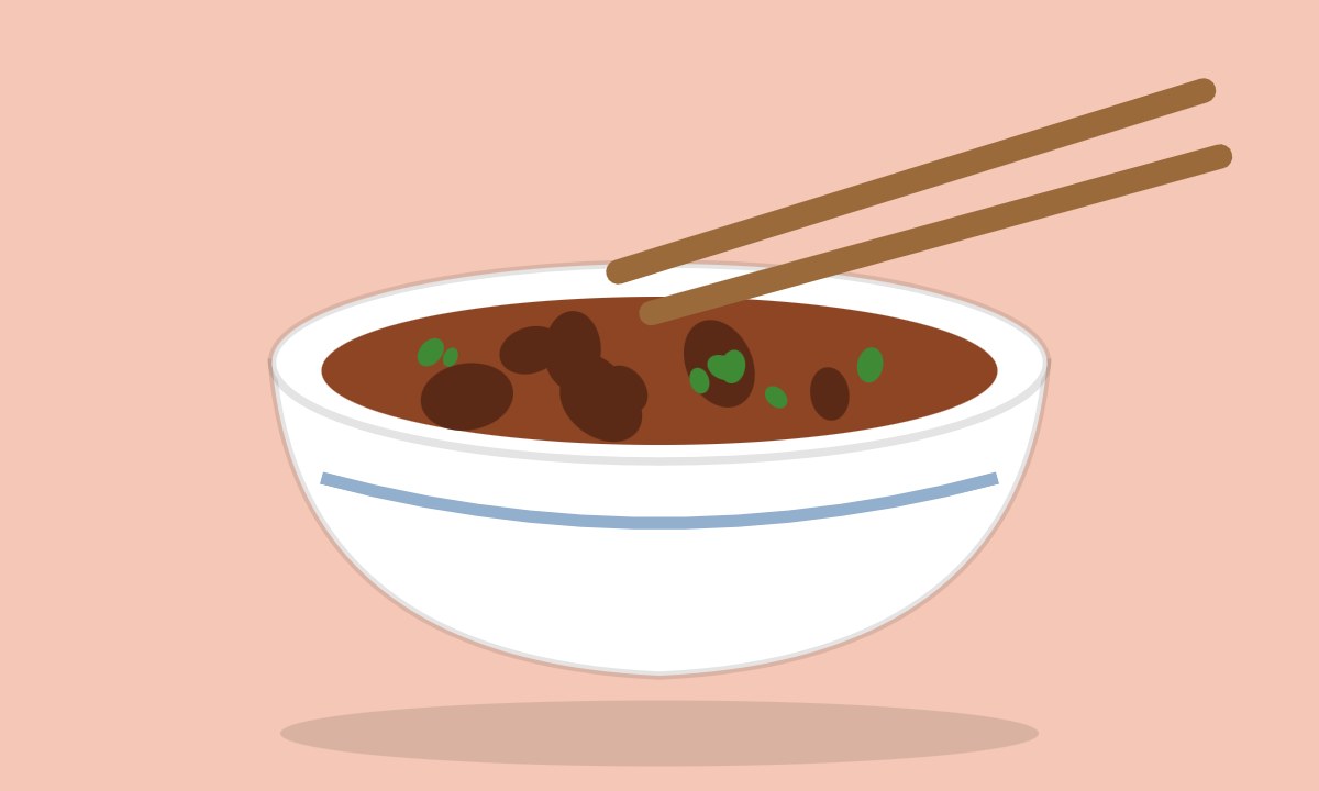 A drawing of Beef Chilli Dry