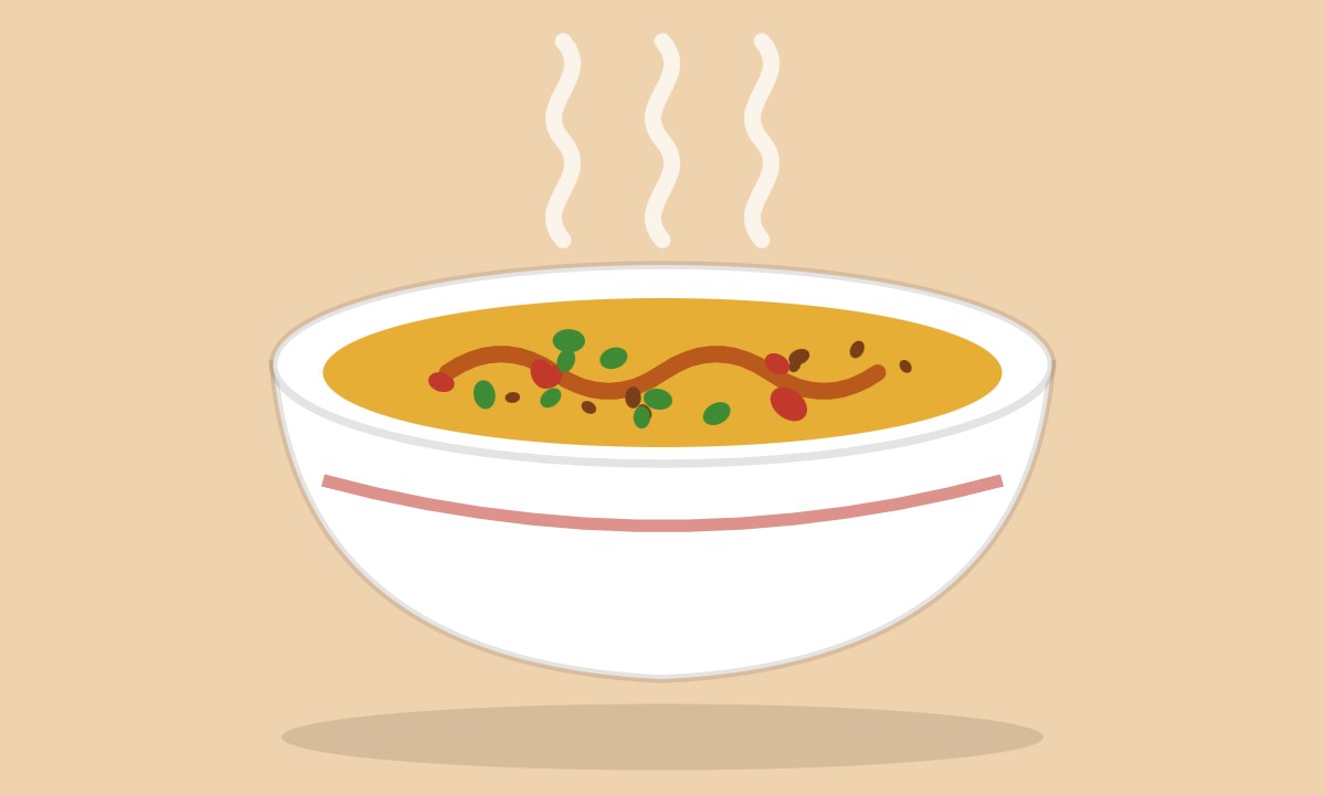 A drawing of Beef Haleem