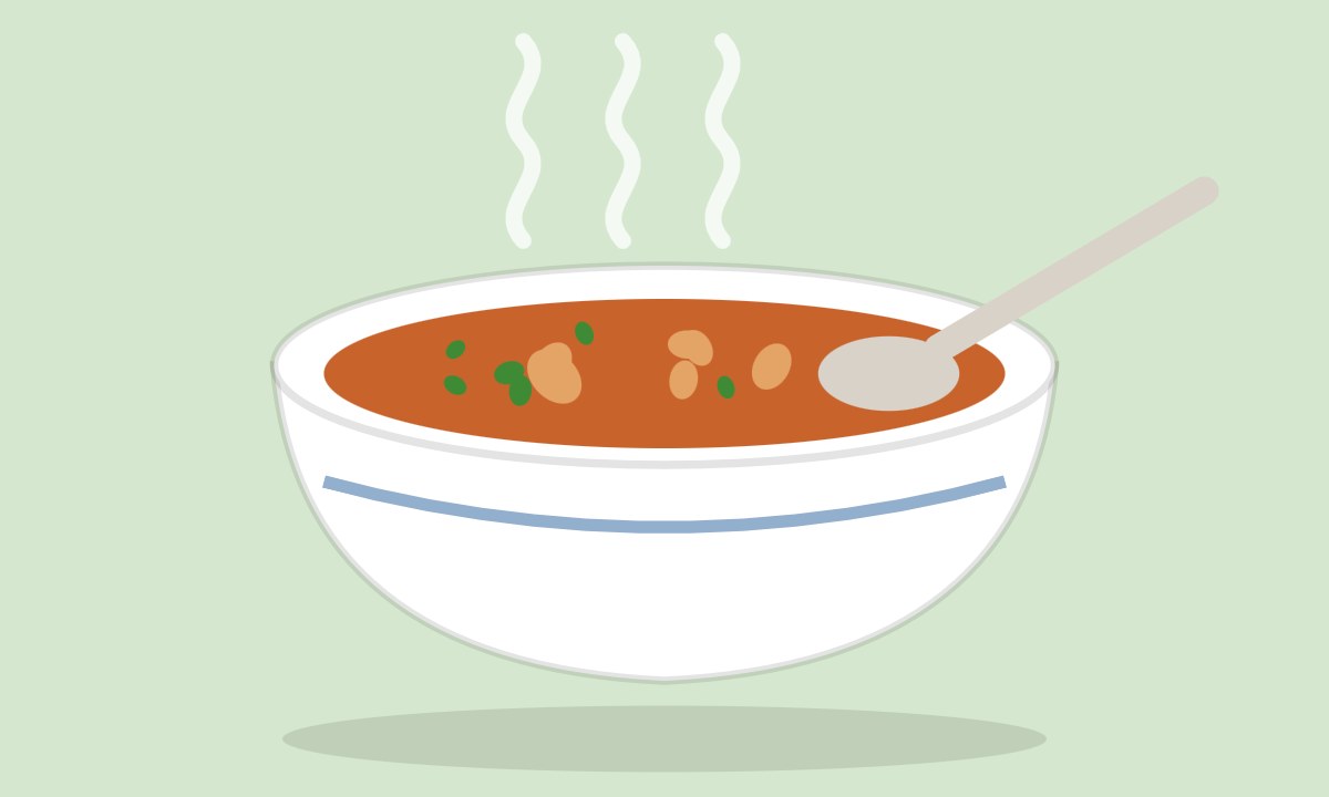 A drawing of Carrot and Coriander Soup