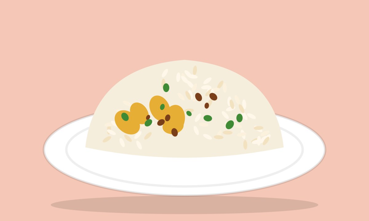 A drawing of Chana Pulao