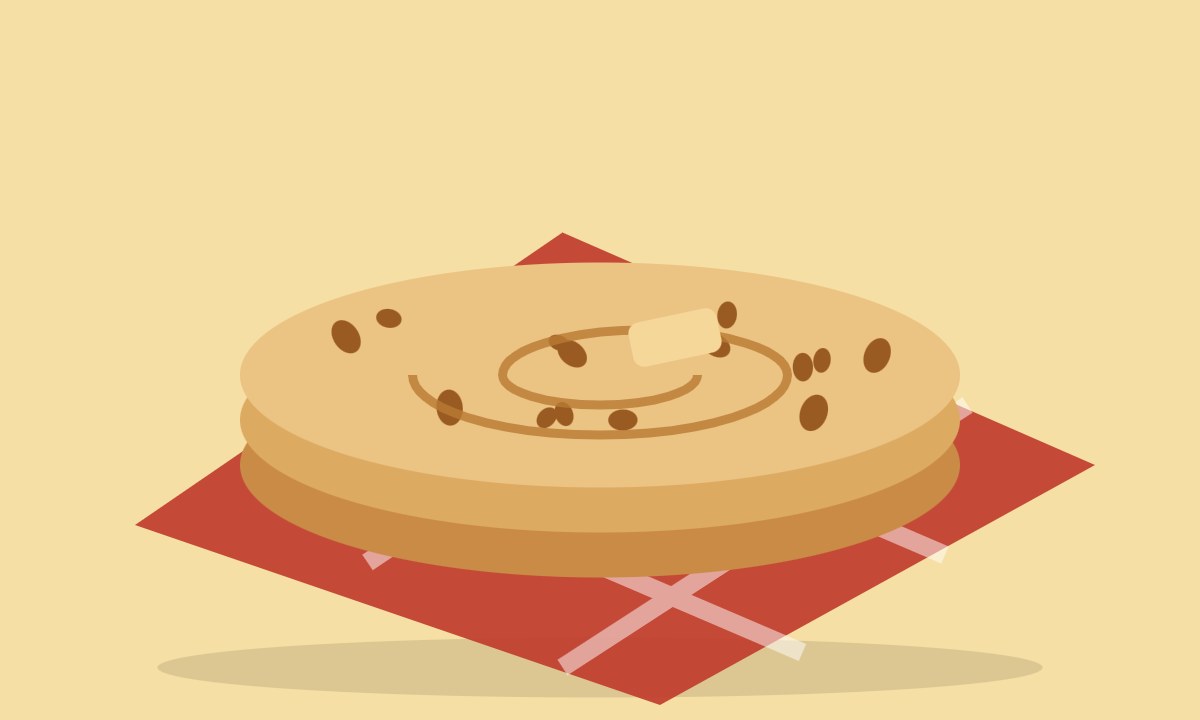 A drawing of Chanay ki Daal ke Parathay