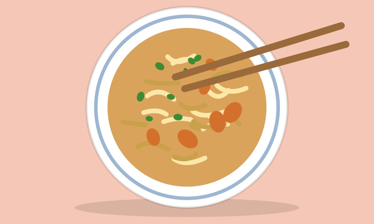 A drawing of Chicken Chowmein