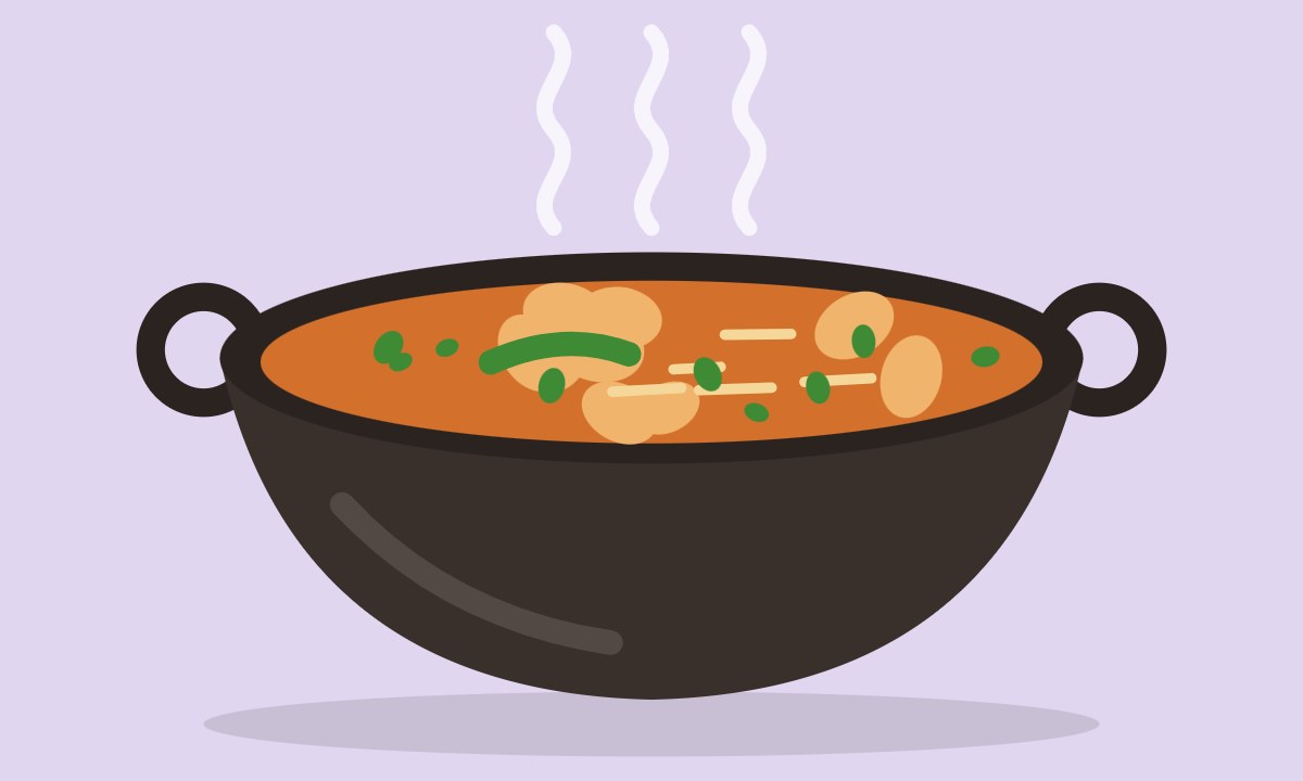 A drawing of Chicken Karahi