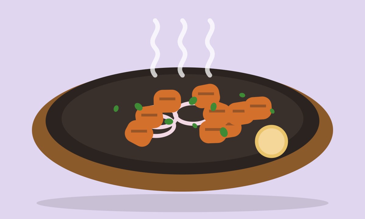A drawing of Chicken Leg Quarter Tikka
