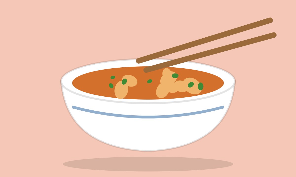 A drawing of Chicken Manchurian