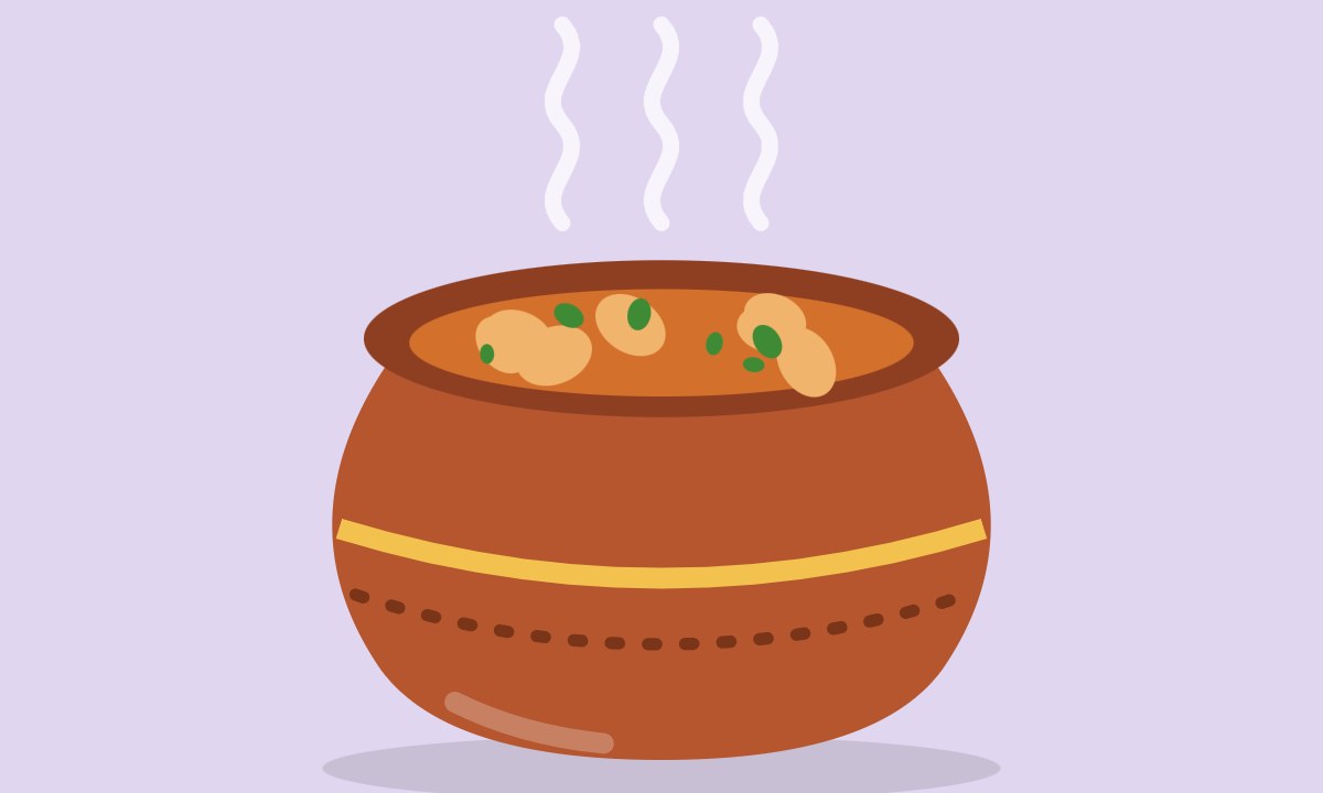 A drawing of Chicken White Handi