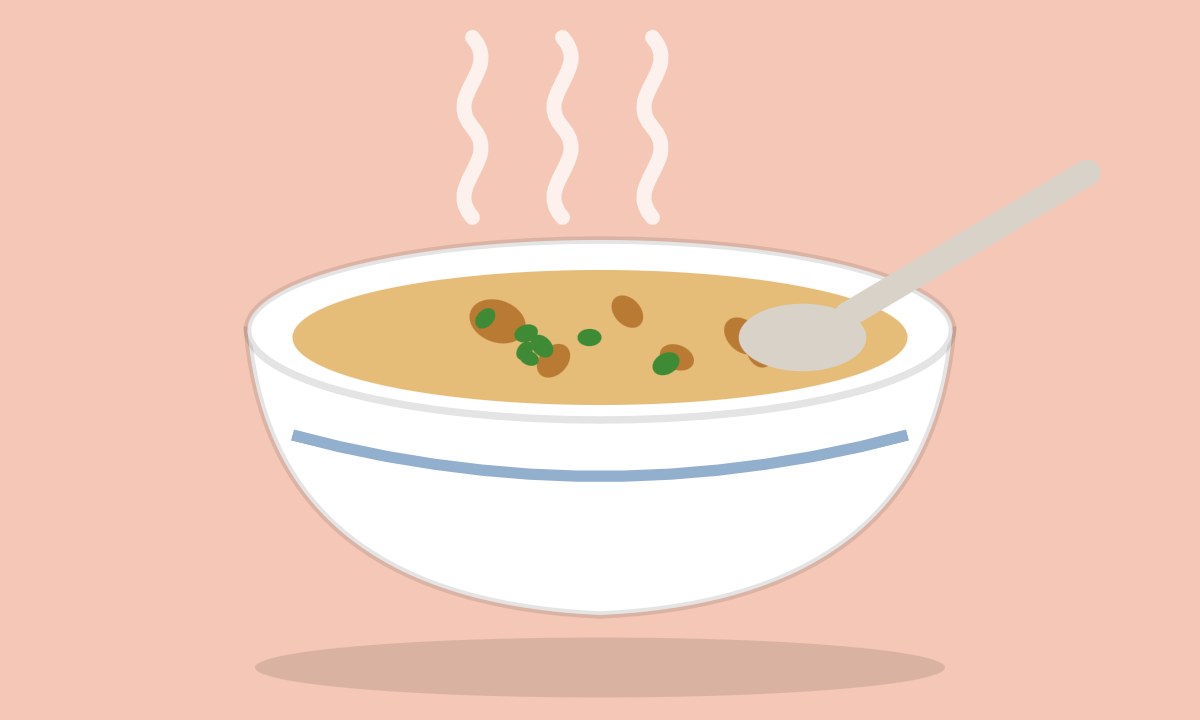 A drawing of Cream of Mushroom Soup