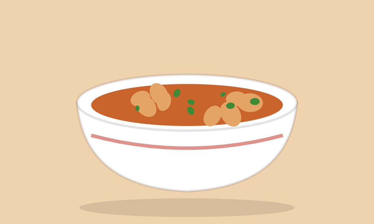 A drawing of Dahi Phulkiyan