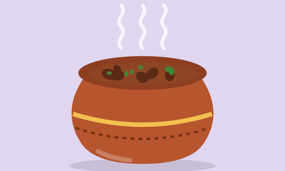 A drawing of Dum ka Qeema