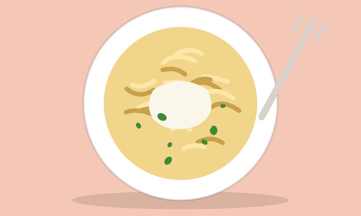 A drawing of Fettuccine Alfredo