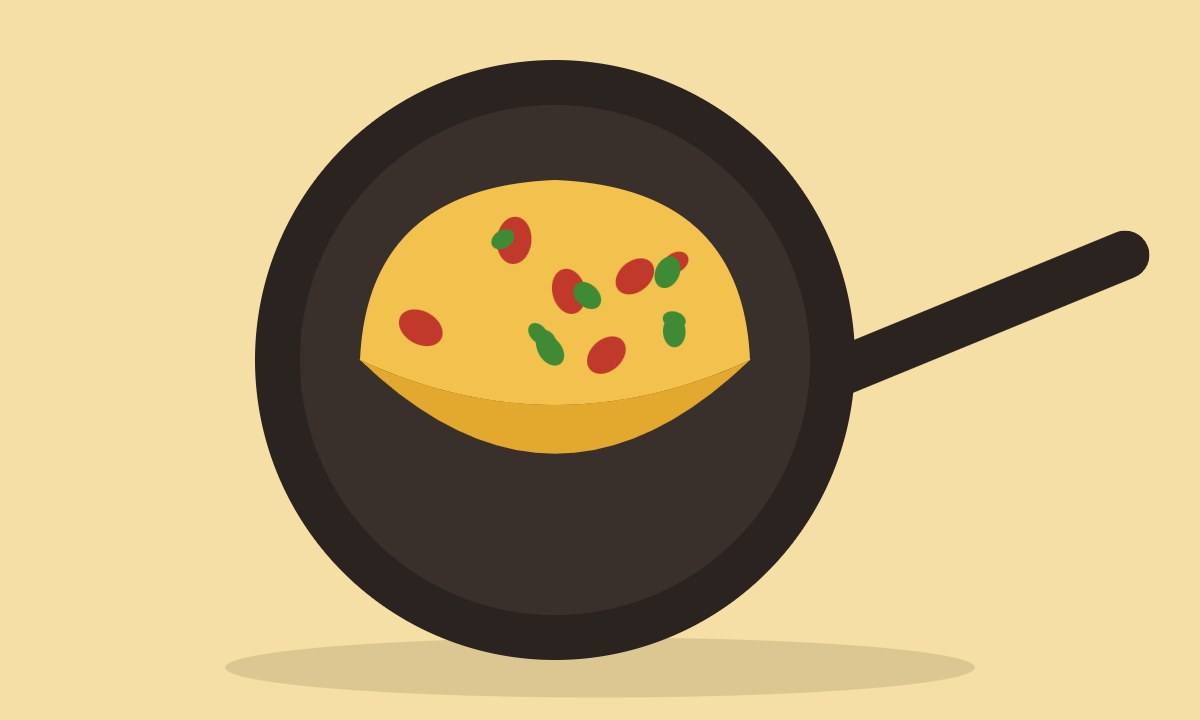 A drawing of French Omelette