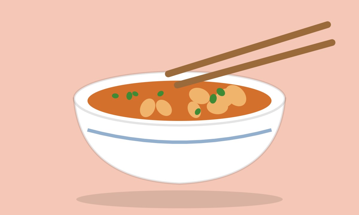 A drawing of Garlic Chicken