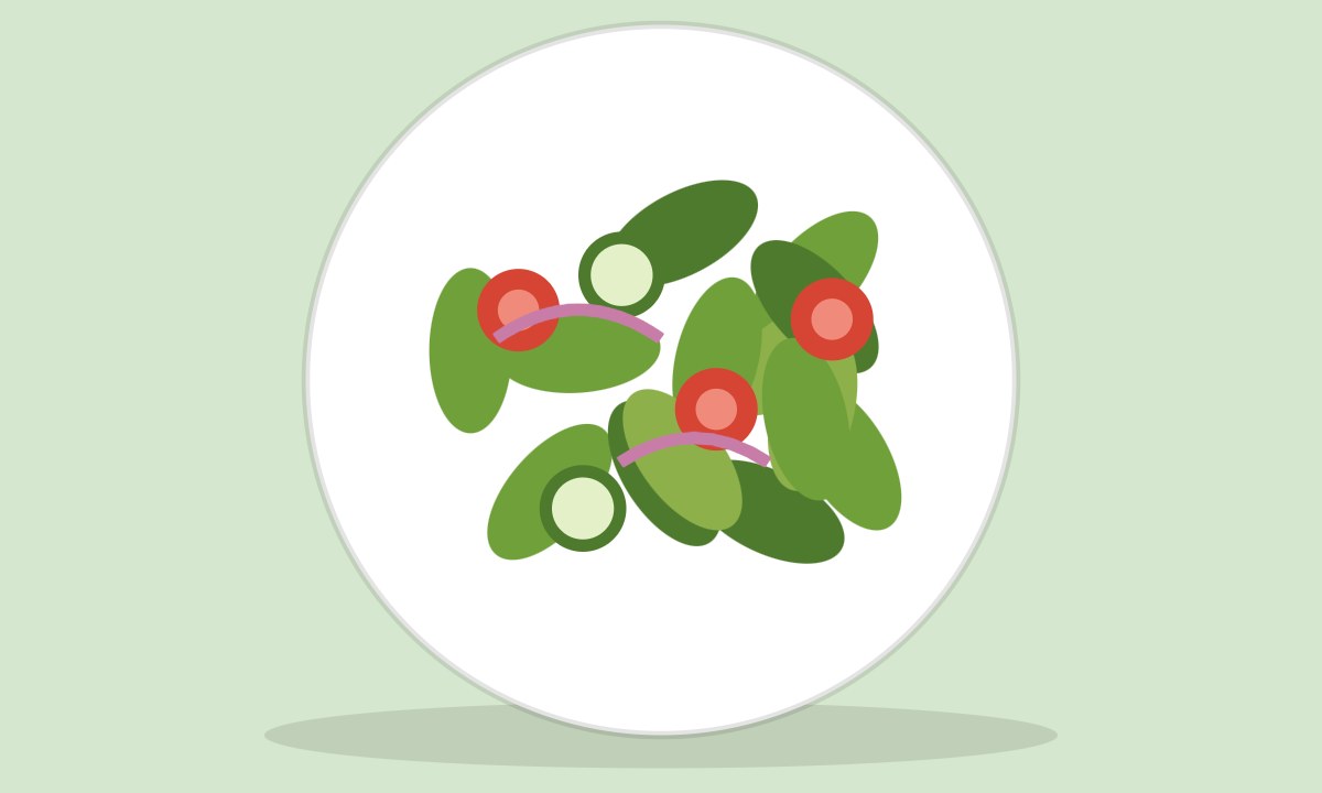A drawing of Kachumbar Salad