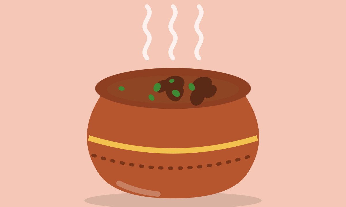 A drawing of Kaddu Gosht