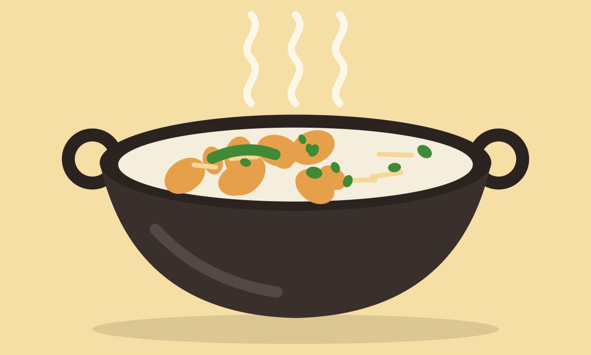 A drawing of Kadhi Chawal