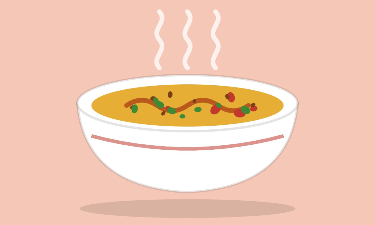 A drawing of Kalay Masoor Chawal