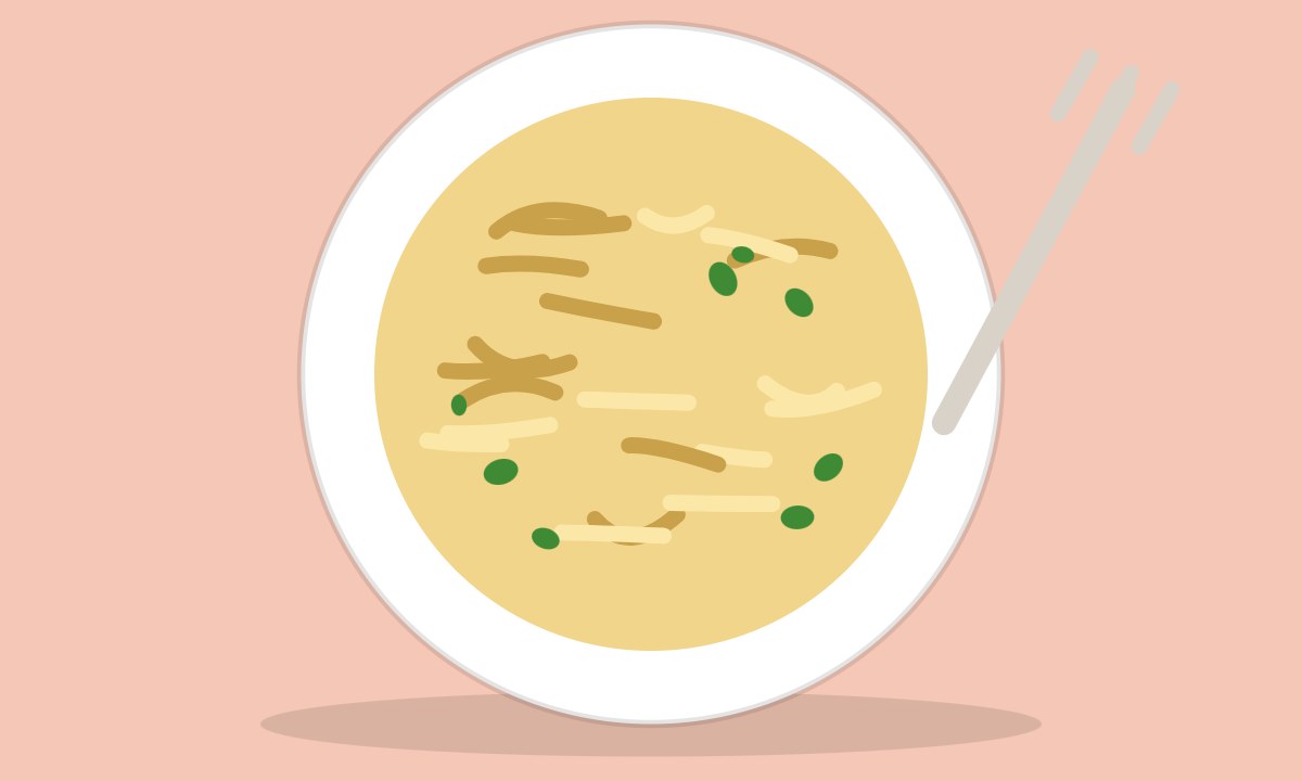 A drawing of Macaroni Salad