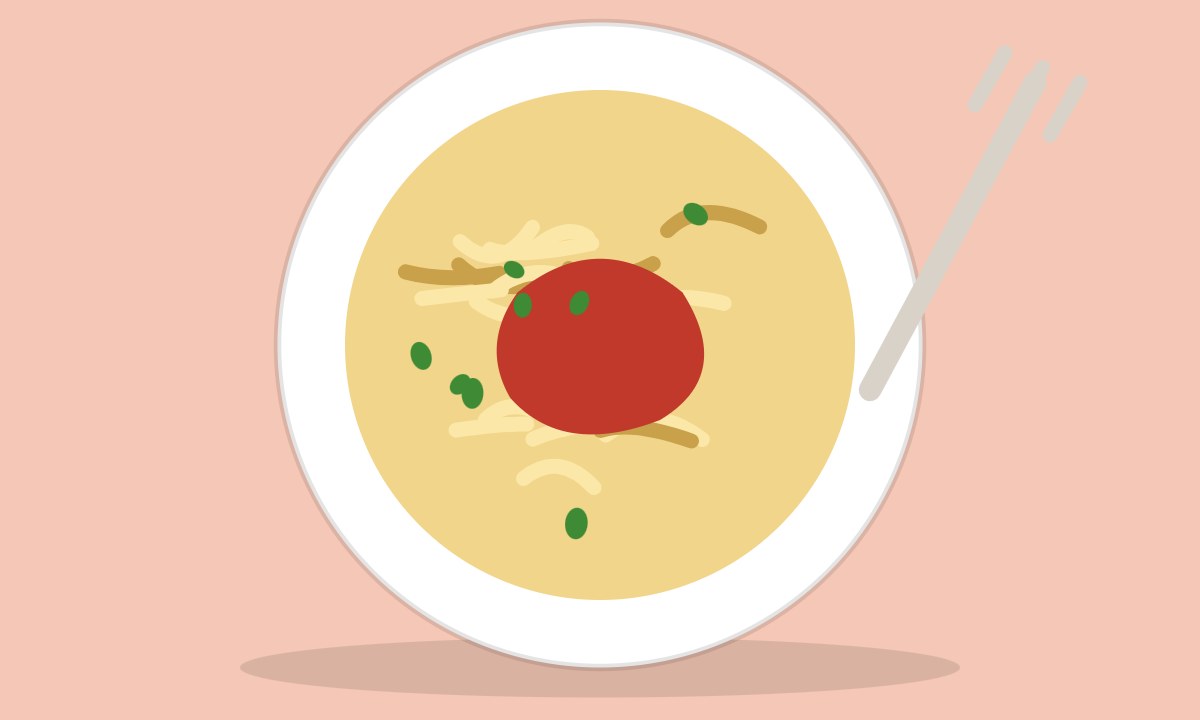 A drawing of Masala Pasta