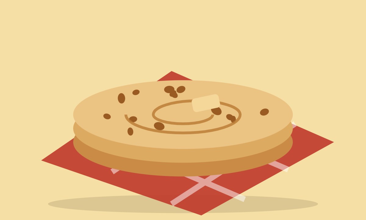 A drawing of Mooli ke Parathay
