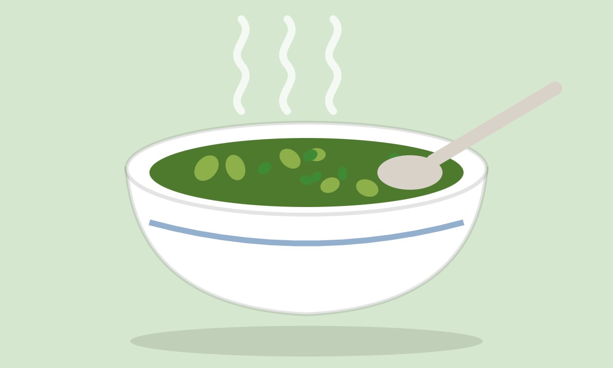 A drawing of Palak Soup