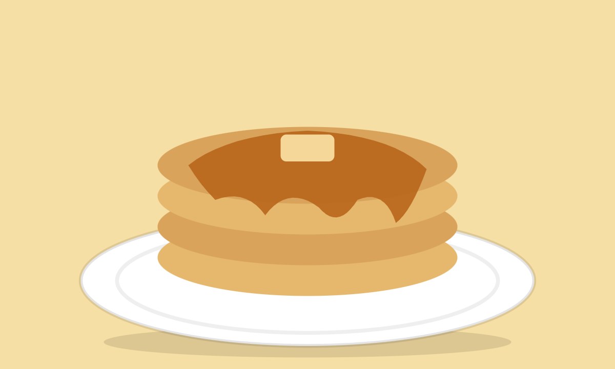 A drawing of Pancakes