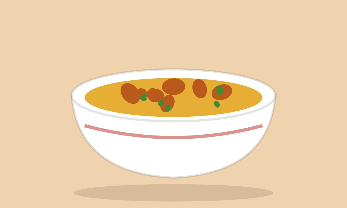 A drawing of Papri Chaat