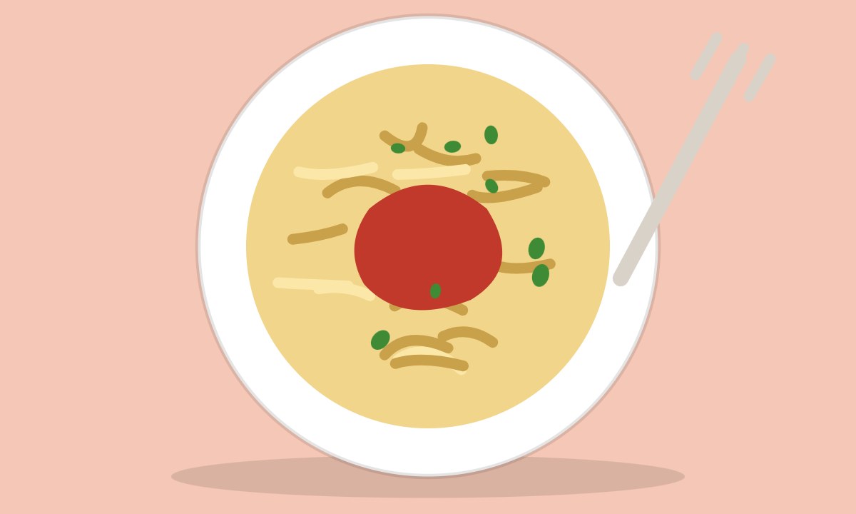 A drawing of Pasta Salad