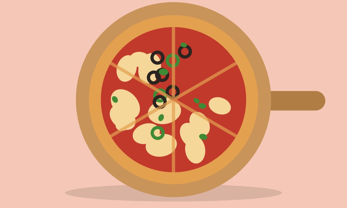 A drawing of Pizza Sandwich