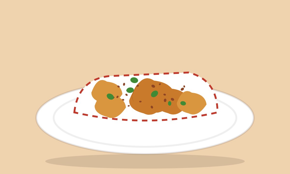 A drawing of Pyaz Pakora