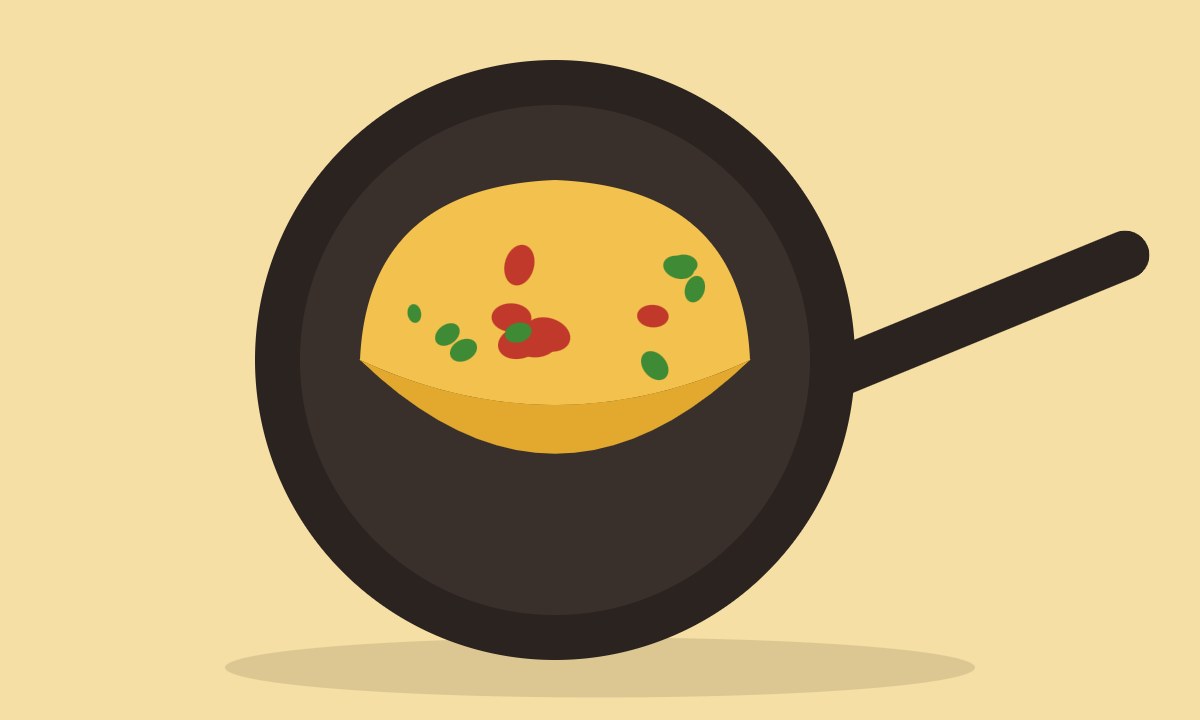 A drawing of Spanish Omelette