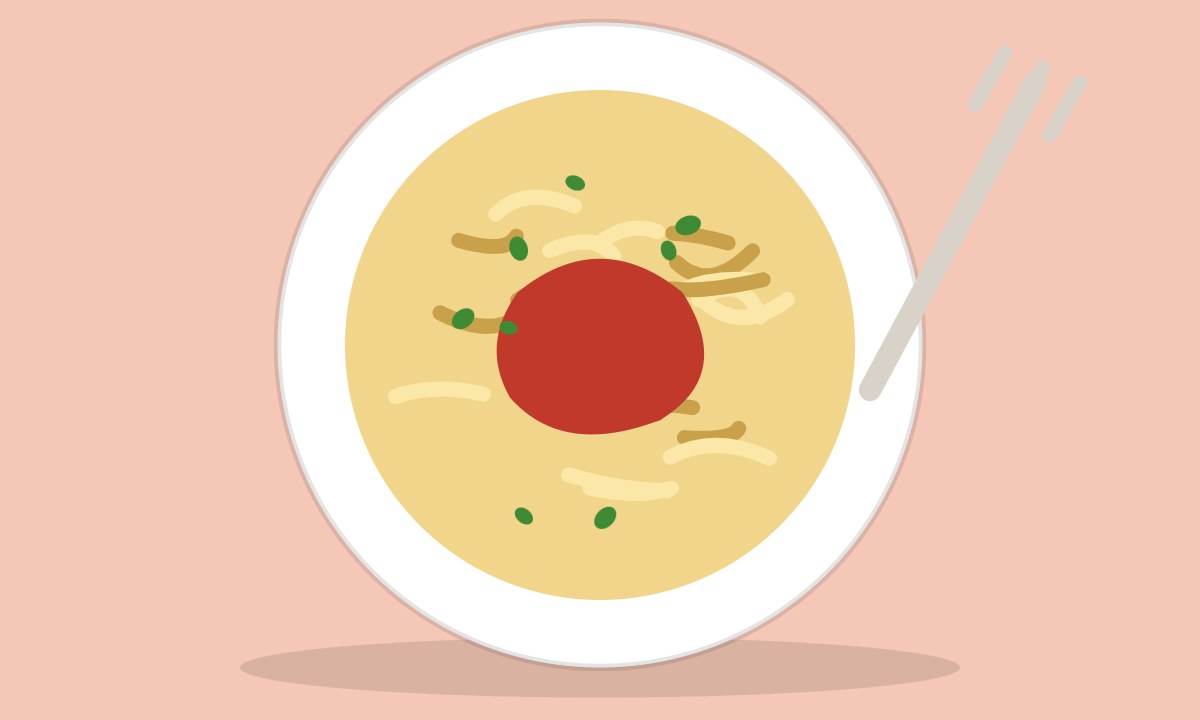 A drawing of Tomato Basil Pasta